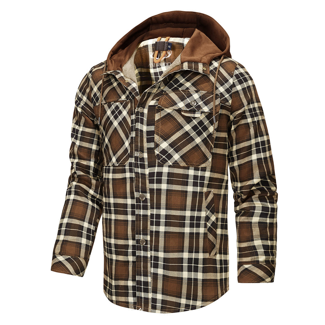 Hommes - Hoodie en Flanelle - Coton Robuste - Style Décontracté - Vêtement Confortable