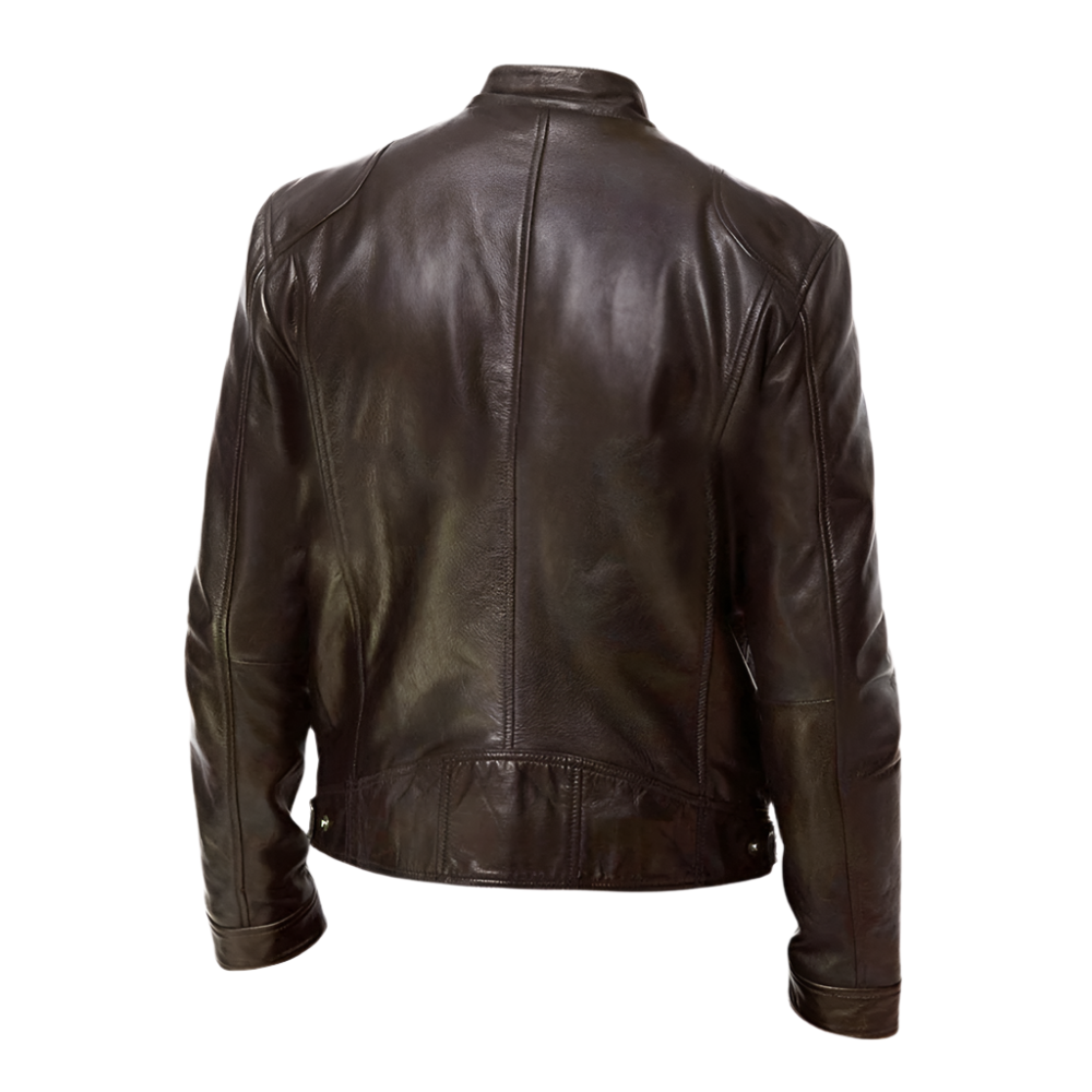 Hommes - Veste - Faux cuir - Coupe classique - Veste tendance et élégante pour un style moderne