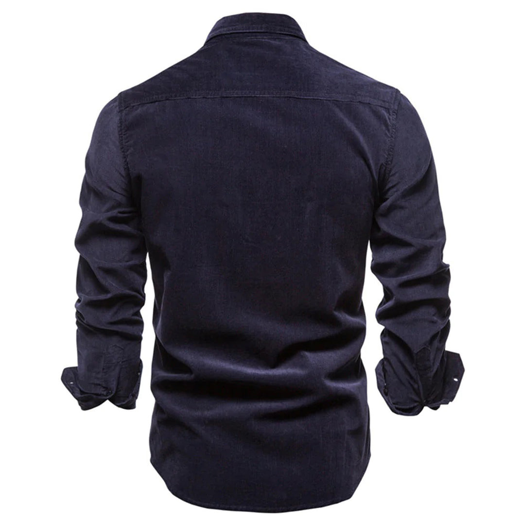 Hommes - Chemise d'été - Velours côtelé - Style décontracté - Mode estivale tendance