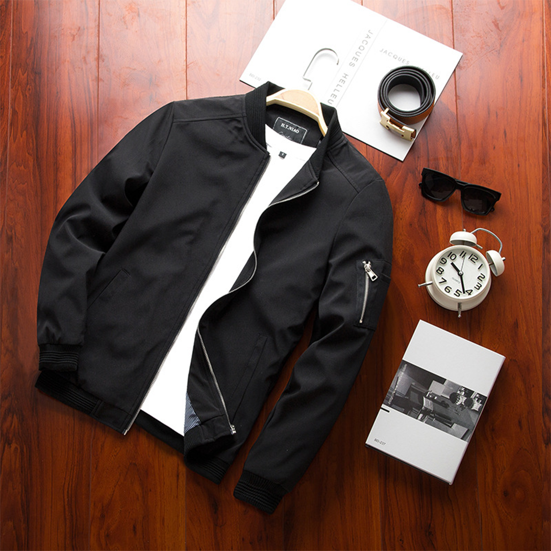 Hommes - Veste d'été légère et élégante - Polyester - Tendance courte pour le printemps/été - Mode masculine