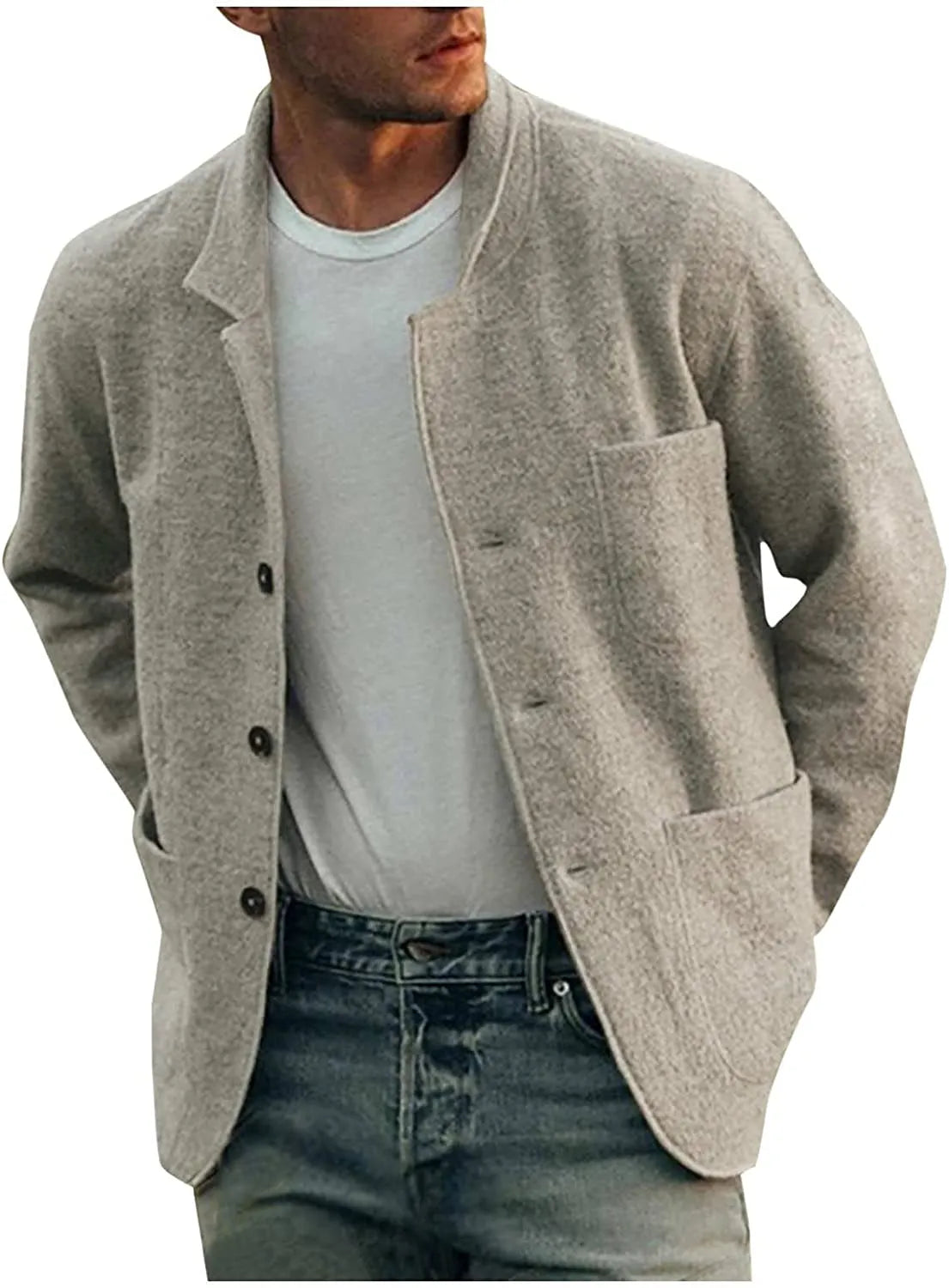 Hommes - Blazer décontracté - Tissu polyvalent - Design élégant - Vêtement tendance pour toutes les occasions