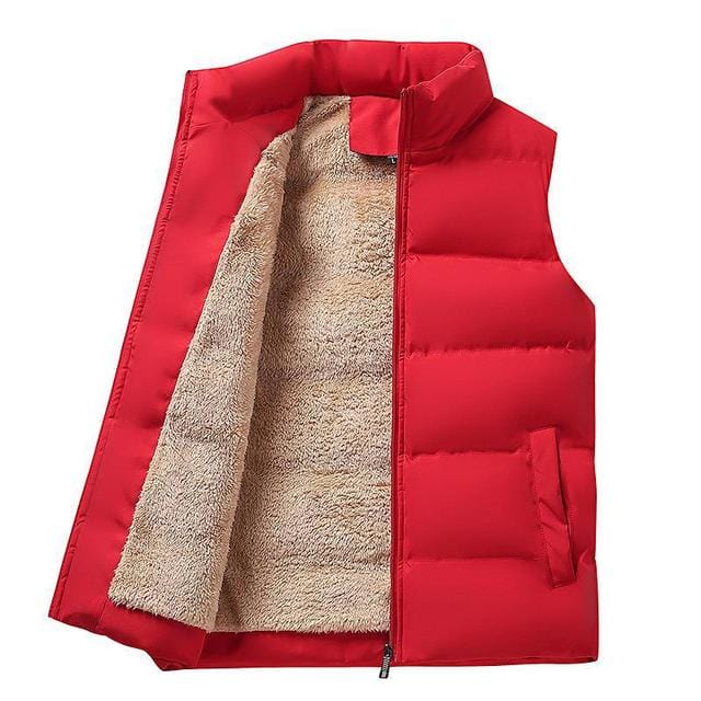 Hommes - Gilet chaud - Tissu confortable - Zippé - Élégance et chaleur pour toutes les occasions