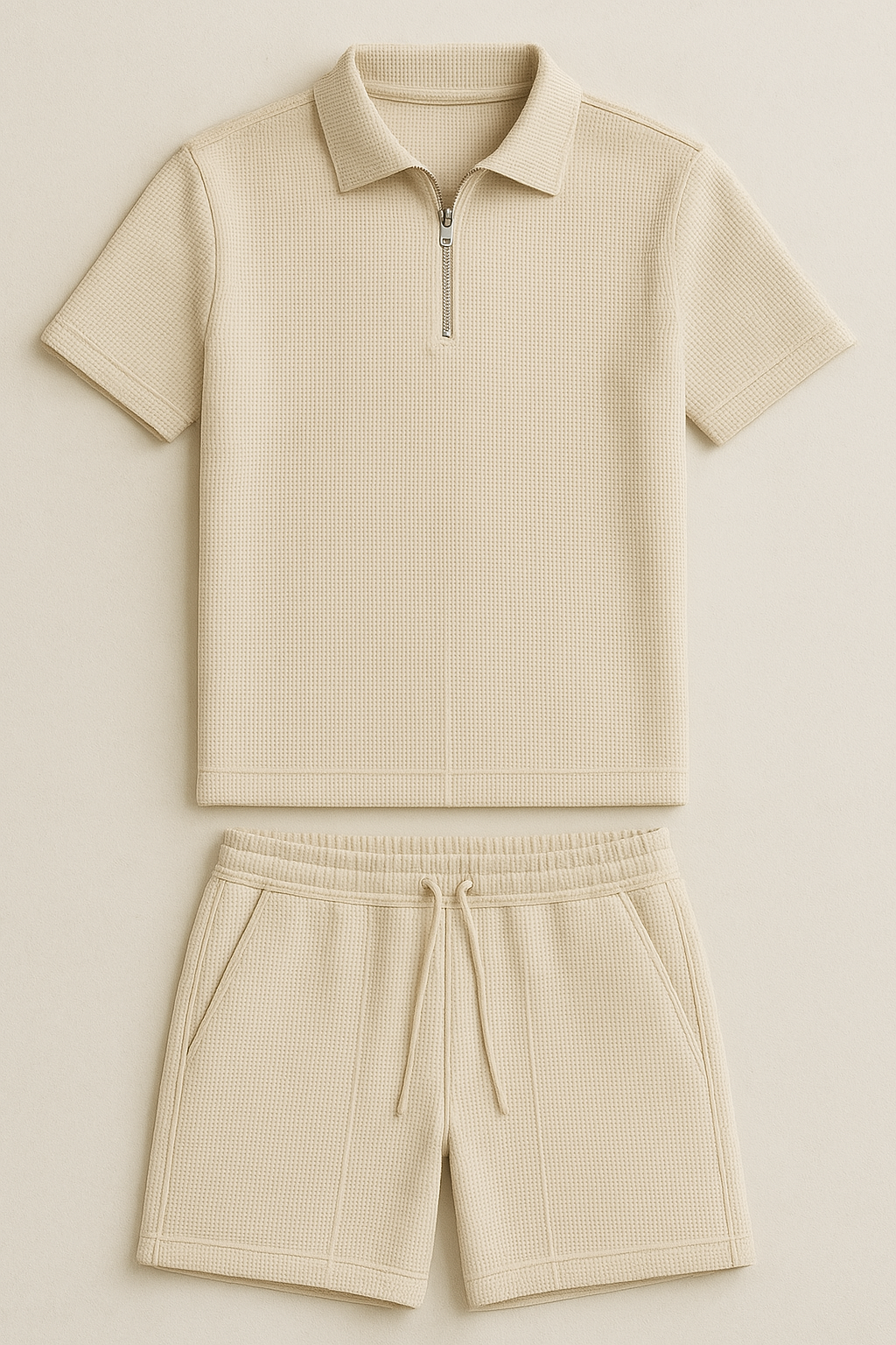 Hommes - Polo - Demi-zip - Polyester souple et respirant - Mode classique et confortable