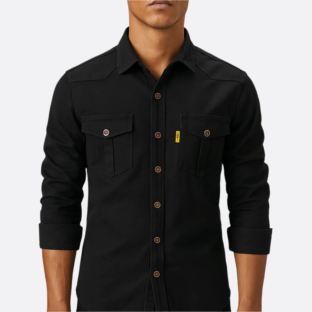 Hommes - Chemise Décontractée - Mélange de Coton - Idéale pour un Style Quotidien