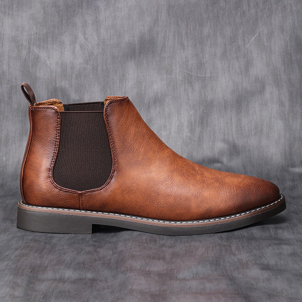 Hommes - Bottes Chelsea - Cuir - Style Ankle Slip-On - Élégance et confort au quotidien