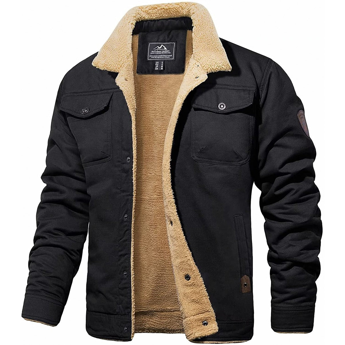 Hommes - Veste bombardier - Denim - Vintage - Idéale pour le printemps et les journées fraîches