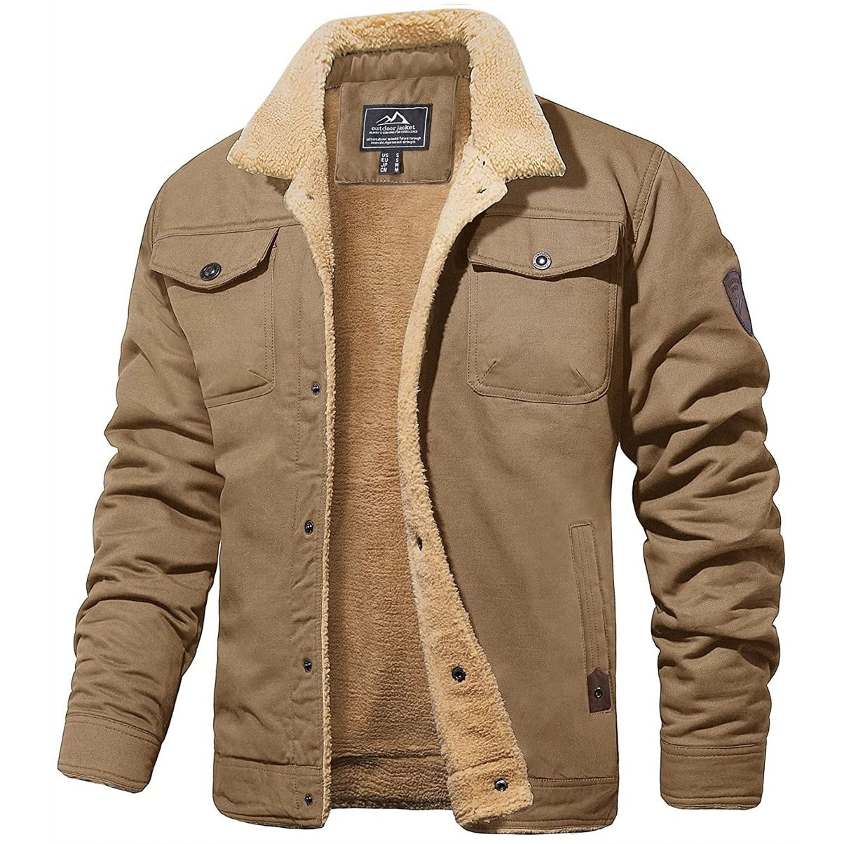 Hommes - Veste bombardier - Denim - Vintage - Idéale pour le printemps et les journées fraîches