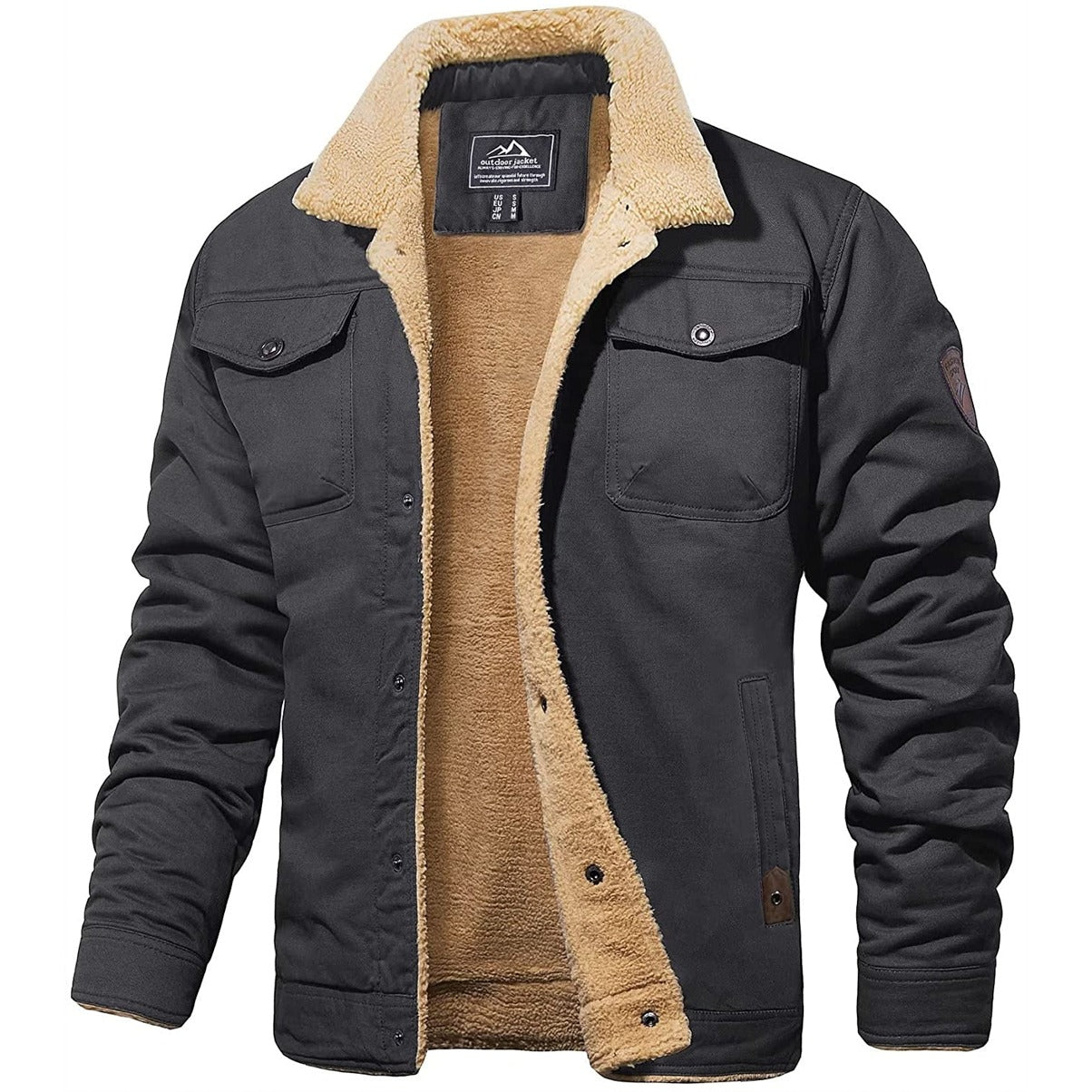 Hommes - Veste bombardier - Denim - Vintage - Idéale pour le printemps et les journées fraîches