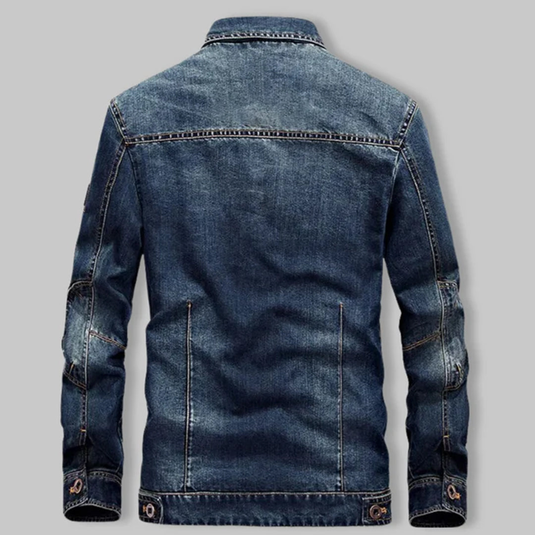 Hommes - Veste en denim classique légère - Coton mélangé - Style intemporel et décontracté