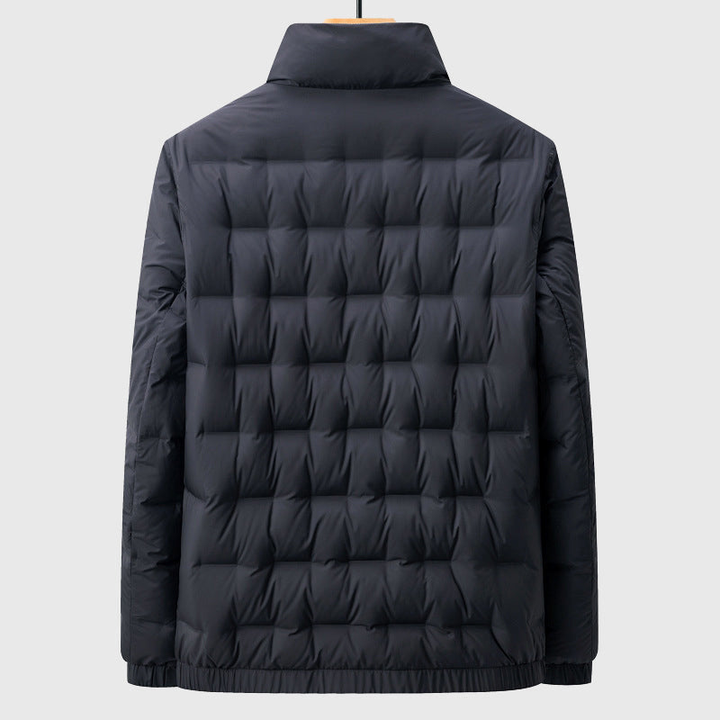Hommes - Veste d'hiver élégante - Chaude en matériau - Poches - Veste tendance pour l'hiver