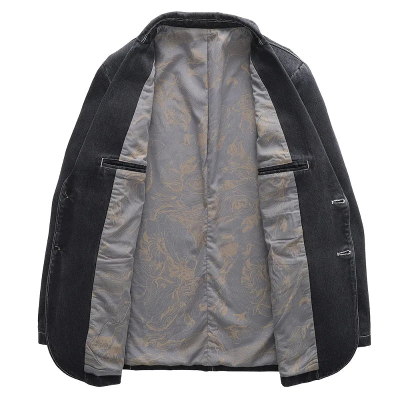 Hommes - Veste en jean - Tissu durable - Style classique pour une mode intemporelle et élégante