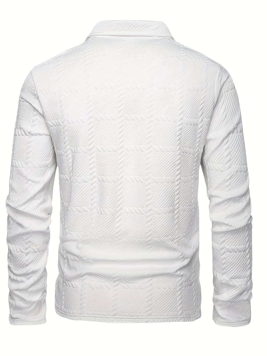 Hommes - Polo en maille - Jacquard - Style raffiné - Vêtement essentiel pour toutes les occasions
