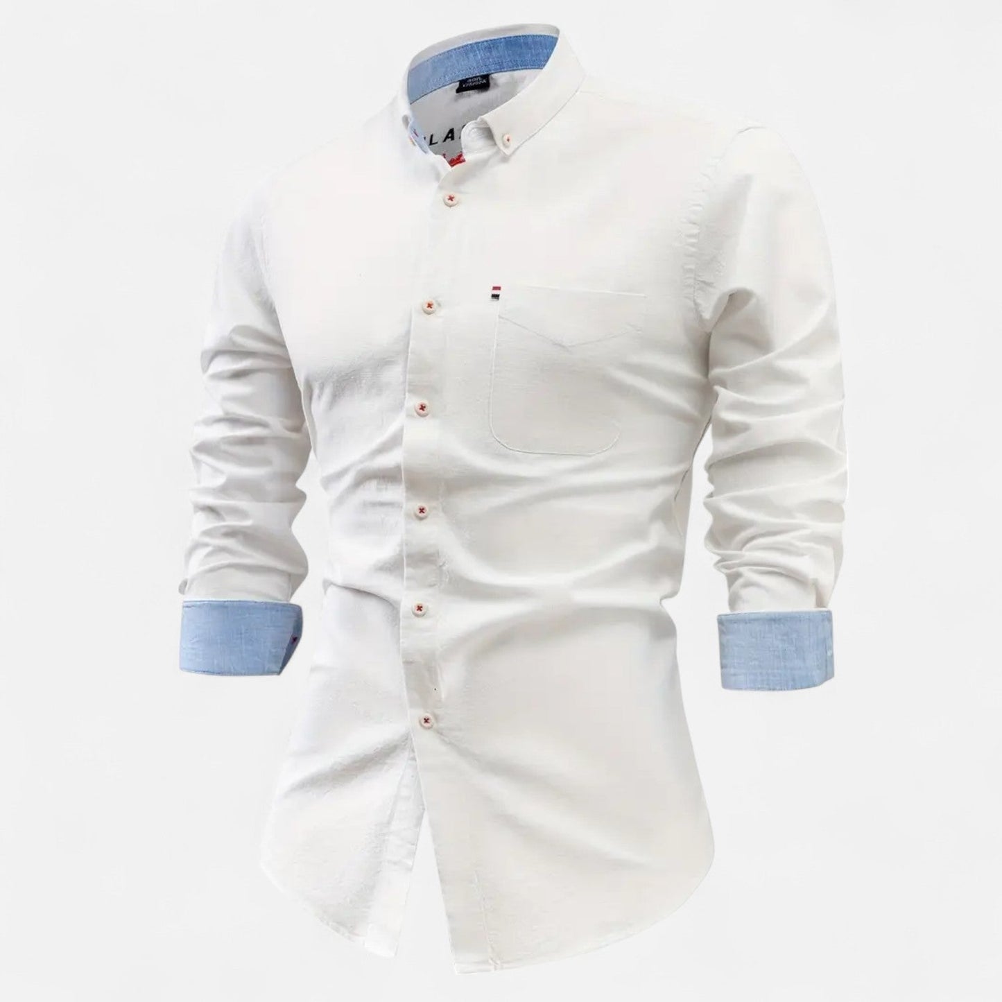 Hommes - Chemise Vintage Classique - Coton Doux - Style Intemporel pour un Look Élégant