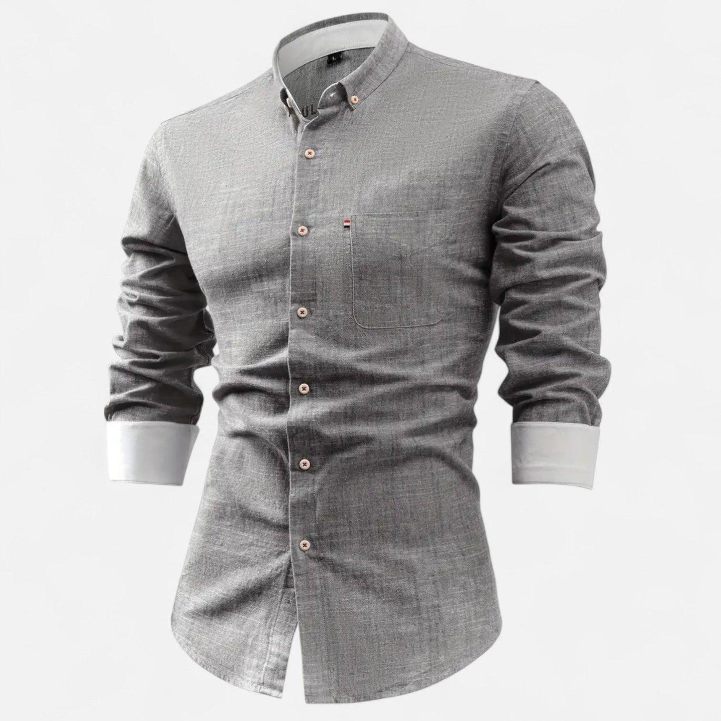 Hommes - Chemise Vintage Classique - Coton Doux - Style Intemporel pour un Look Élégant