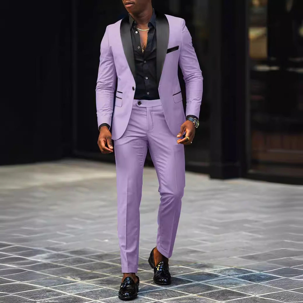 Hommes - Costume d'invité de mariage moderne ajusté - Tissu durable - Design élégant, style chic pour toutes occasions