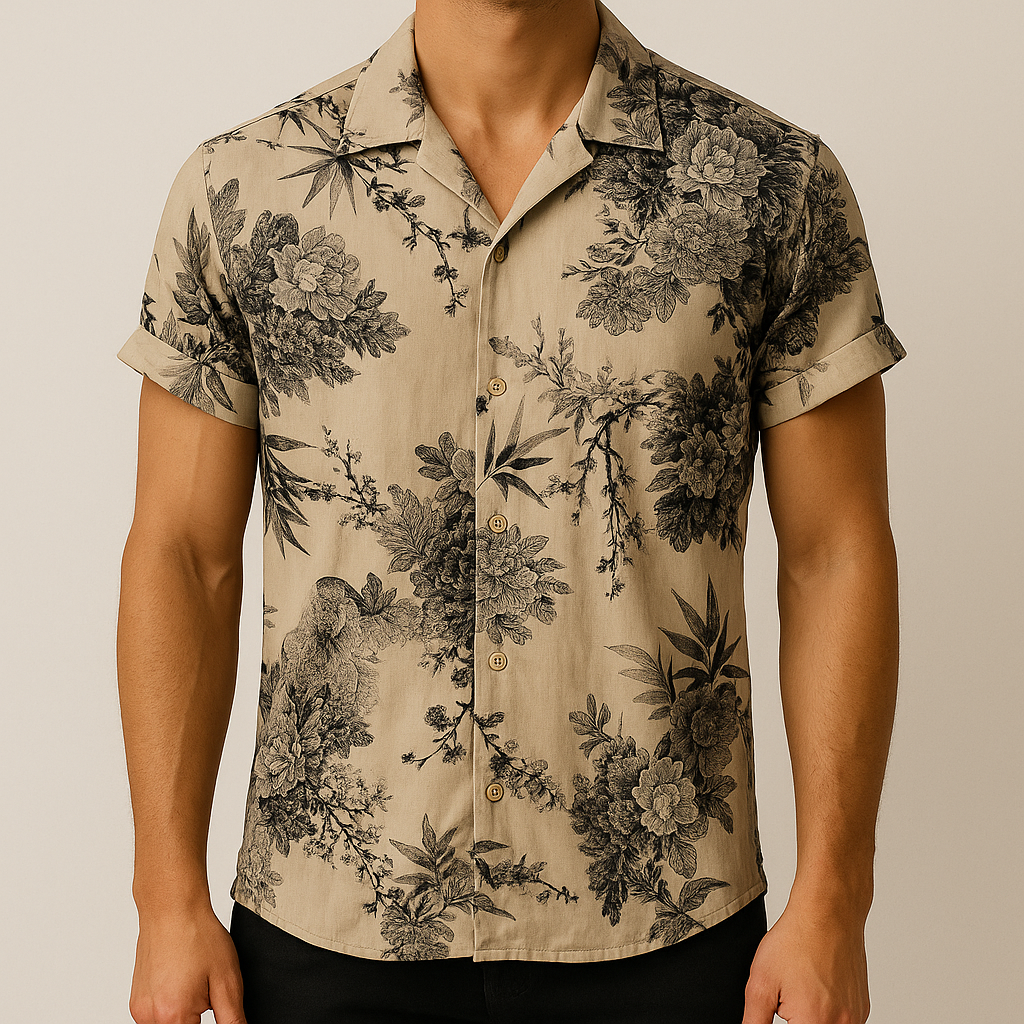 Homme - Chemise Blossom - Tissu AirLight - Haut élégant et confortable pour toutes les occasions