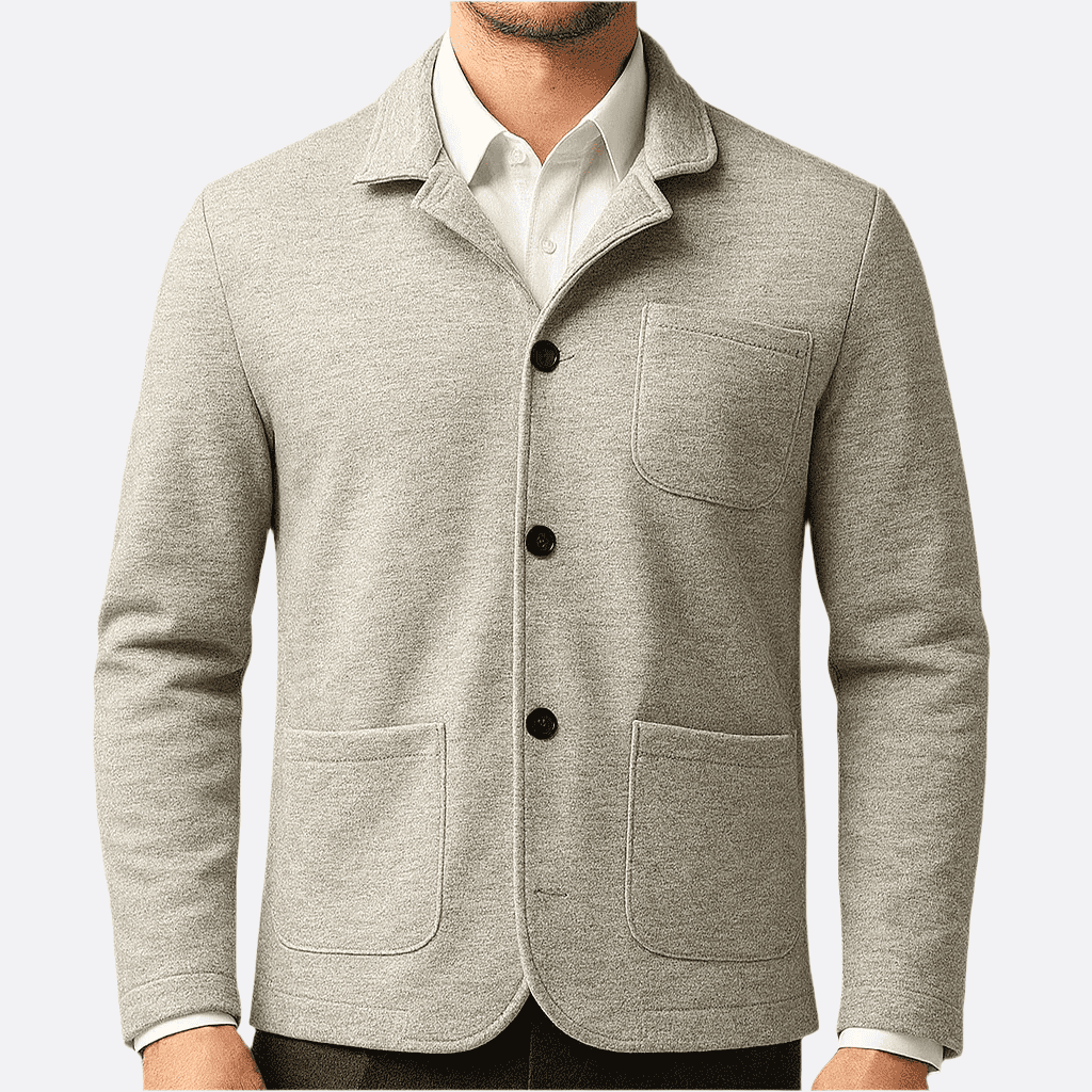 Hommes - Blazer décontracté - Tissu polyvalent - Design élégant - Vêtement tendance pour toutes les occasions