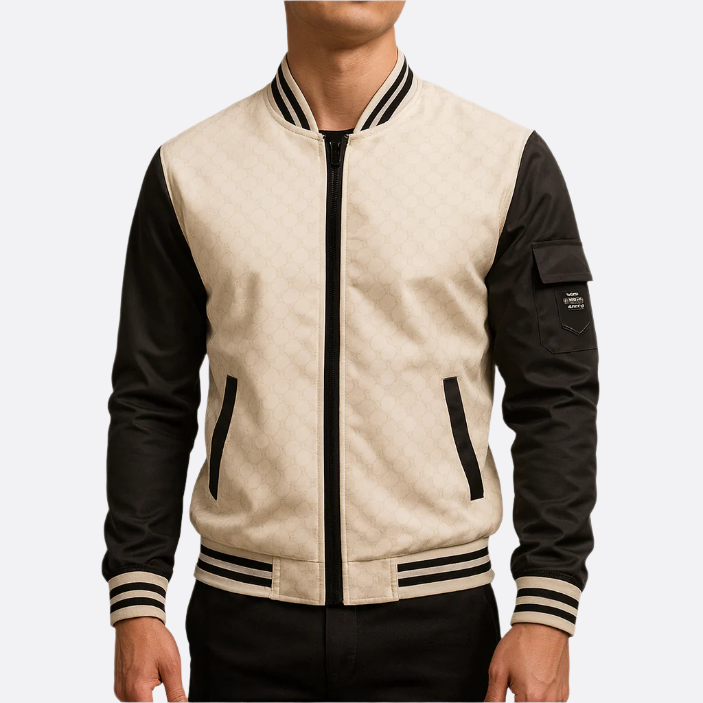 Hommes - Blouson Bombardier - Matières douces - Coupe Régulière - Style Tendance et Confortable