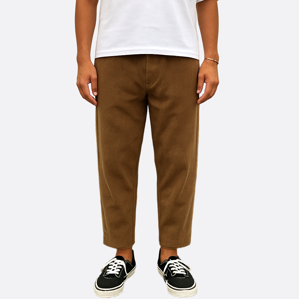 Hommes - Pantalon décontracté - Velours côtelé - Tissu doux - Style confortable et tendance