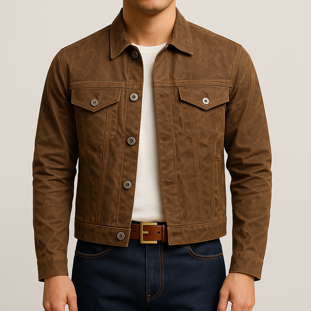 Hommes - Veste Cruiser Doublée - Tissu d'Étain Durable - Indispensable pour l'Extérieur et le Confort