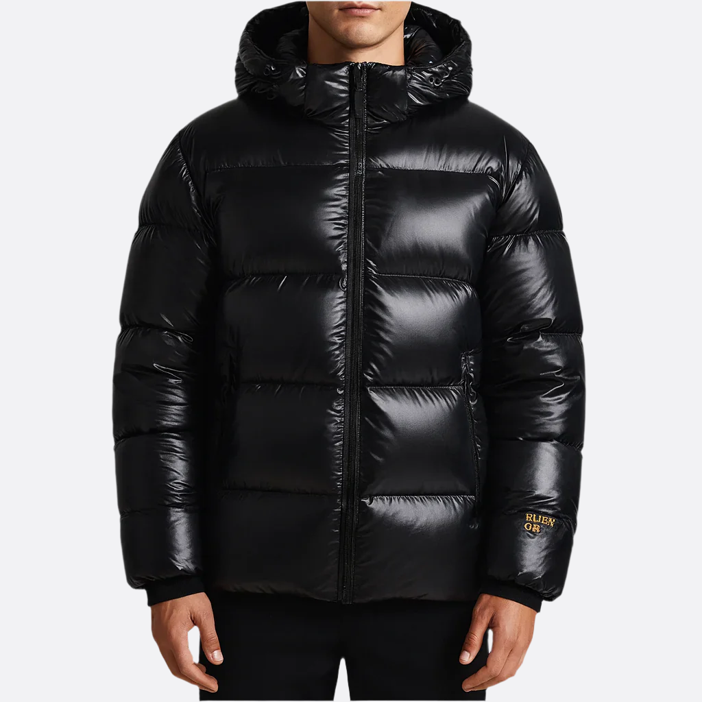 Hommes - Veste à capuche noire - Polaire - Vêtement d'hiver chaud et confortable - Idéal pour les journées froides