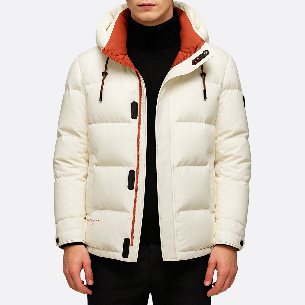 Hommes - Veste en duvet d'hiver - Capuche - Chaude et élégante - Veste d'hiver confortable