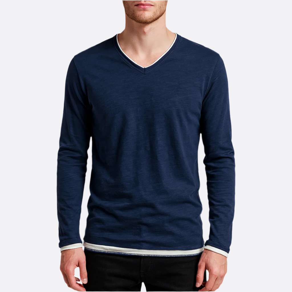 Hommes - Chemise à manches longues - Coton - Confort élégant - Mode masculine