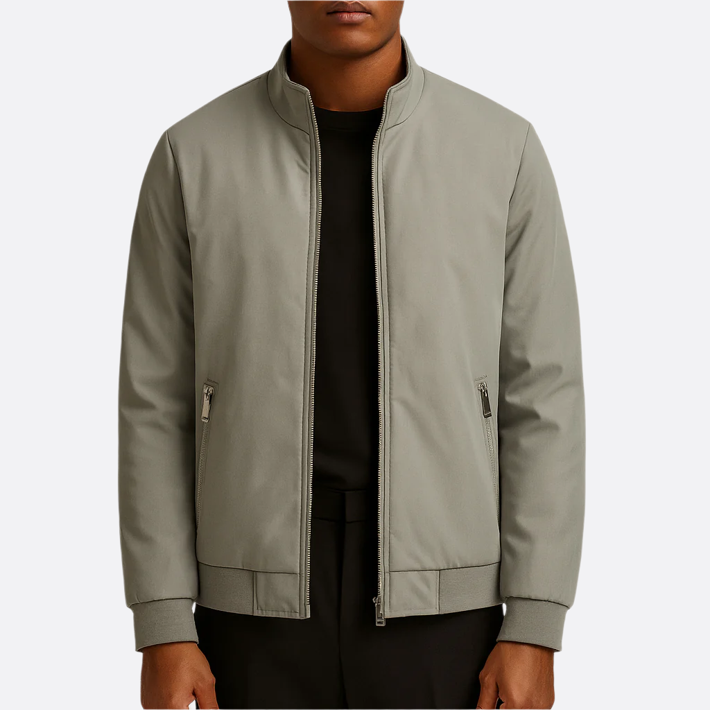 Hommes - Veste Bombardier Doublée - Matériau Durable - Chaude et Déperlante - Idéale pour l'Hiver