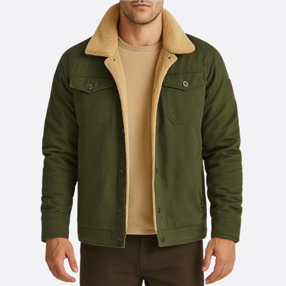 Hommes - Veste bombardier - Denim - Vintage - Idéale pour le printemps et les journées fraîches