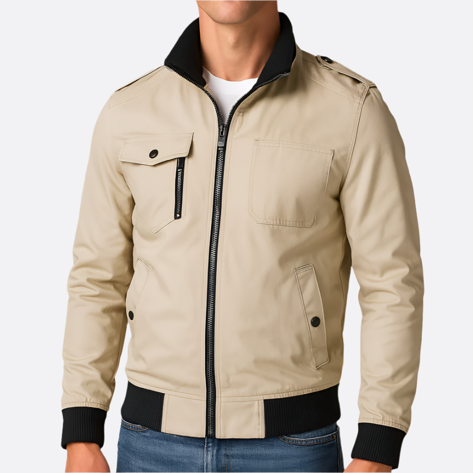 Hommes - Veste bombardier - Matériaux de haute qualité - Légère d'été - Confortable et tendance - Veste estivale idéale