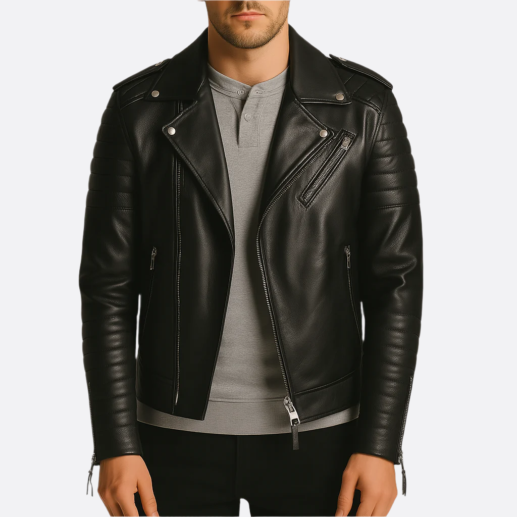 Hommes - Veste de motard imperméable - Tissu respirant - Vêtement d'extérieur élégant et tendance