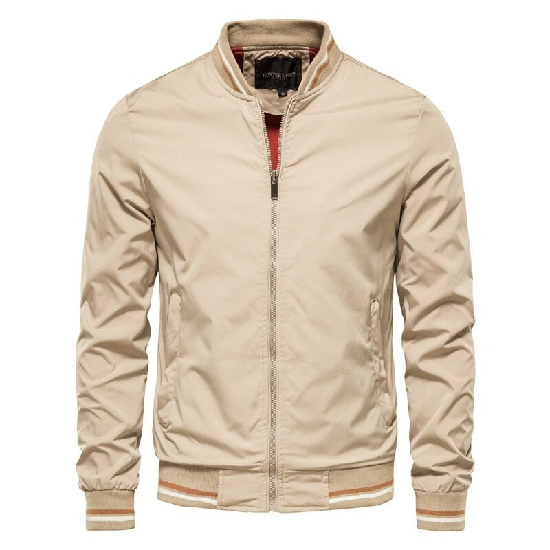Hommes - Blouson bombardier cintré - Matériaux de qualité - Vêtement d'extérieur élégant - Mode tendance été