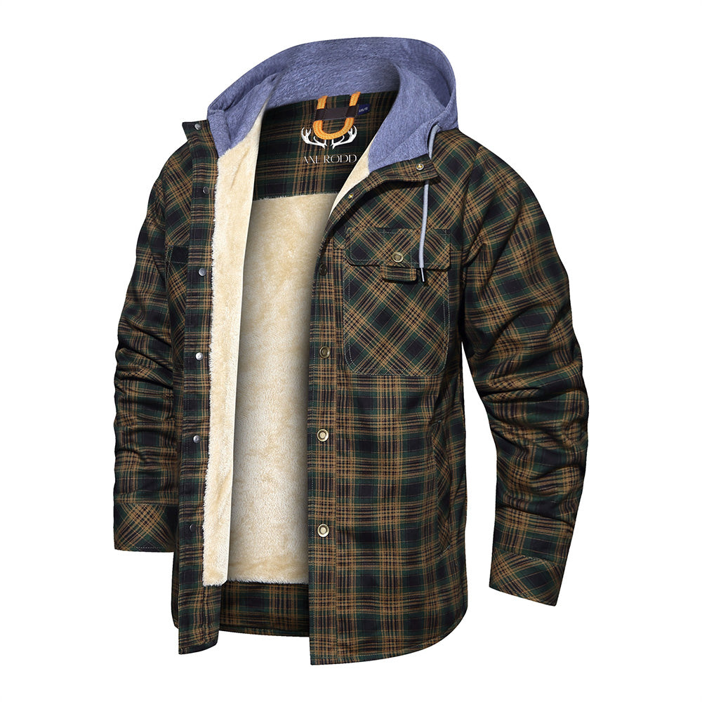 Hommes - Hoodie en Flanelle - Coton Robuste - Style Décontracté - Vêtement Confortable