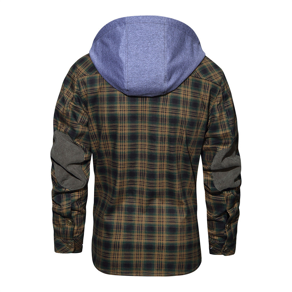 Hommes - Hoodie en Flanelle - Coton Robuste - Style Décontracté - Vêtement Confortable