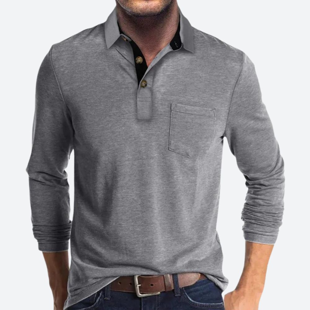 Hommes - Polo Élégant - Coton - Tendance et Confortable - Mode Masculine