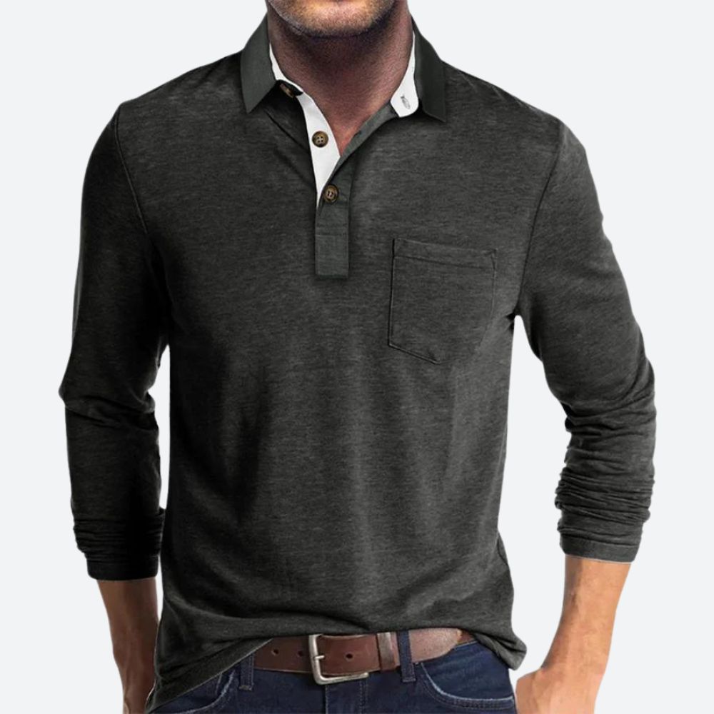 Hommes - Polo Élégant - Coton - Tendance et Confortable - Mode Masculine