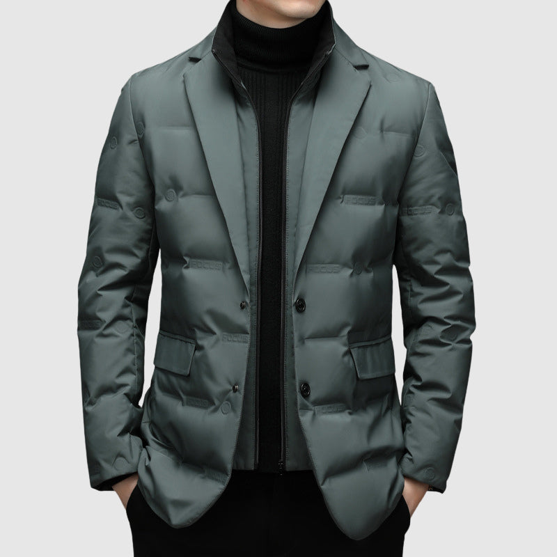 Hommes - Veste Doudoune Essentielle - Polaire - Léger et Élégant - Veste d'Hiver Confortable