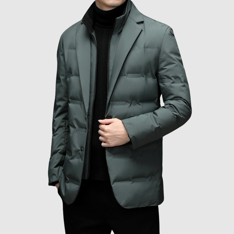 Hommes - Veste Doudoune Essentielle - Polaire - Léger et Élégant - Veste d'Hiver Confortable