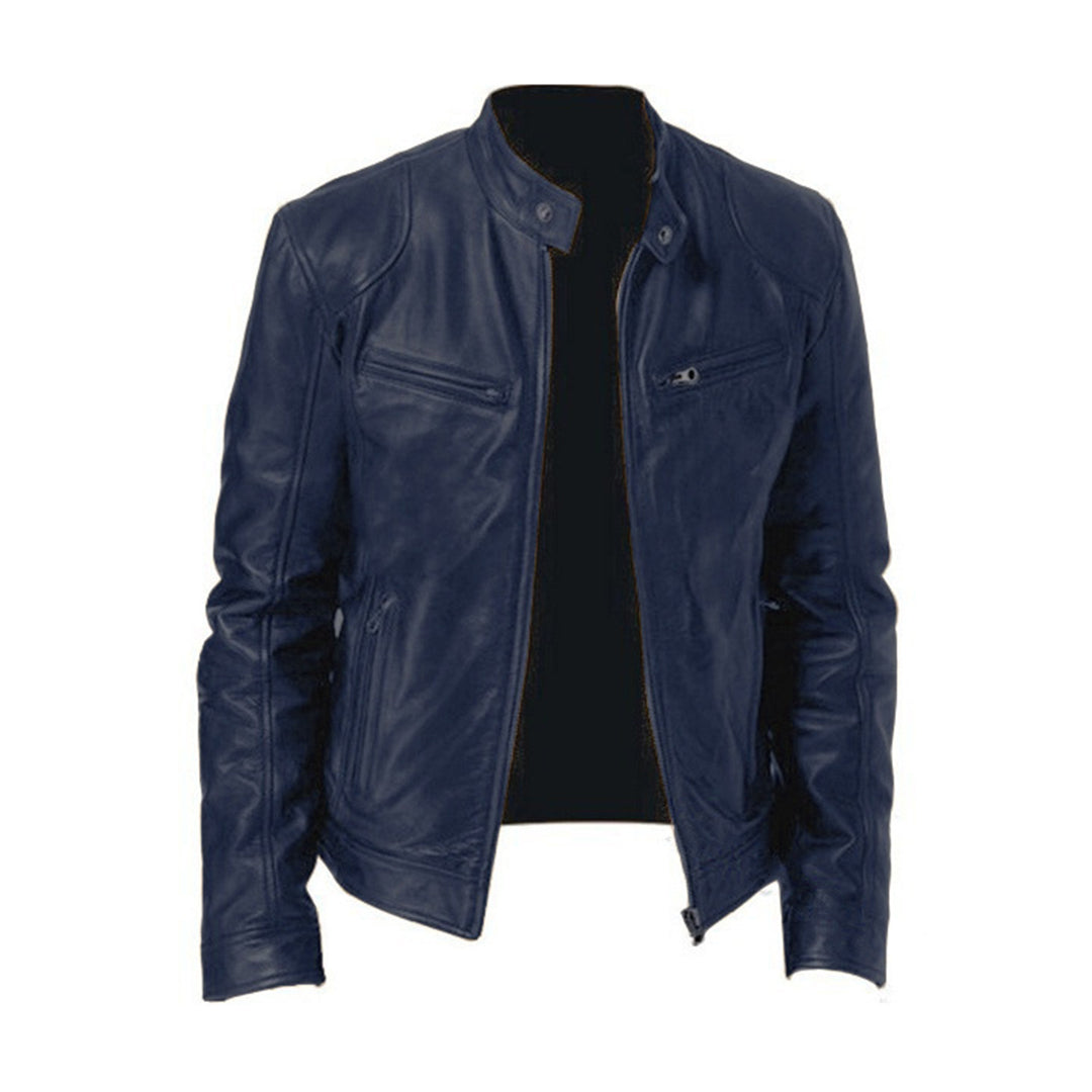 Hommes - Veste - Faux cuir - Coupe classique - Veste tendance et élégante pour un style moderne