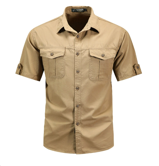 Hommes - Chemise cargo - Légère et durable - Tissu durable - Les aventures en plein air - Chemise d'extérieur