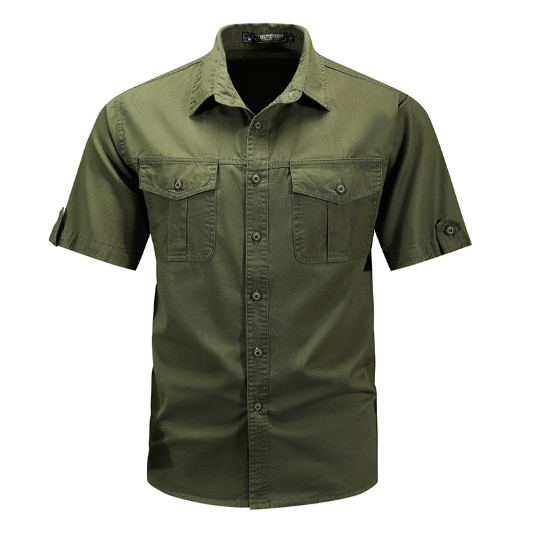 Hommes - Chemise cargo - Légère et durable - Tissu durable - Les aventures en plein air - Chemise d'extérieur
