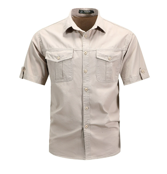 Hommes - Chemise cargo - Légère et durable - Tissu durable - Les aventures en plein air - Chemise d'extérieur
