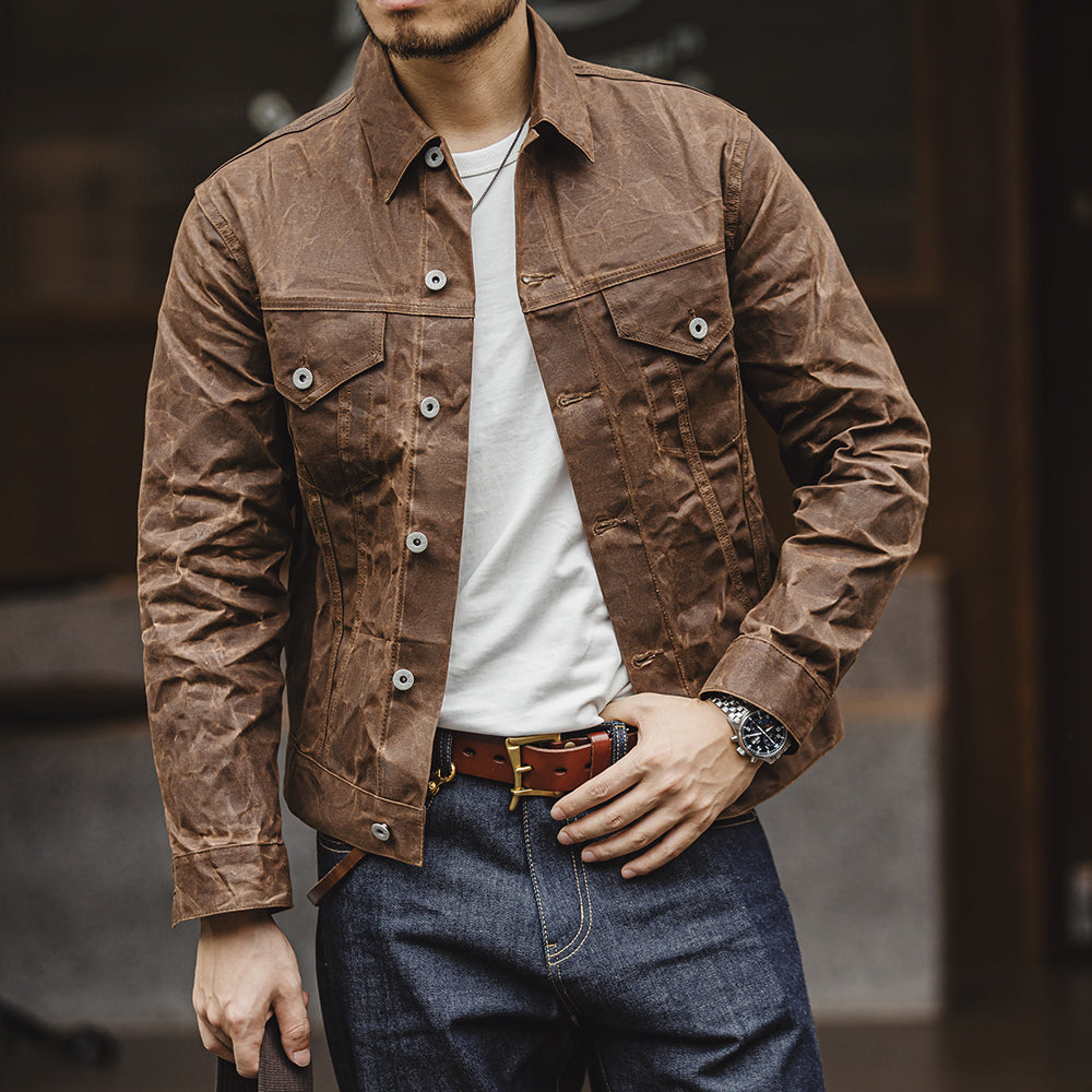 Hommes - Veste Cruiser Doublée - Tissu d'Étain Durable - Indispensable pour l'Extérieur et le Confort