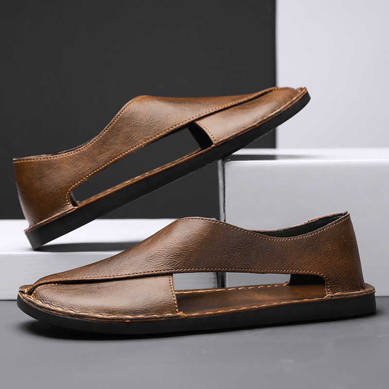 Hommes - Sandales - Cuir - Confortables et élégantes pour un usage quotidien - Chaussures tendance