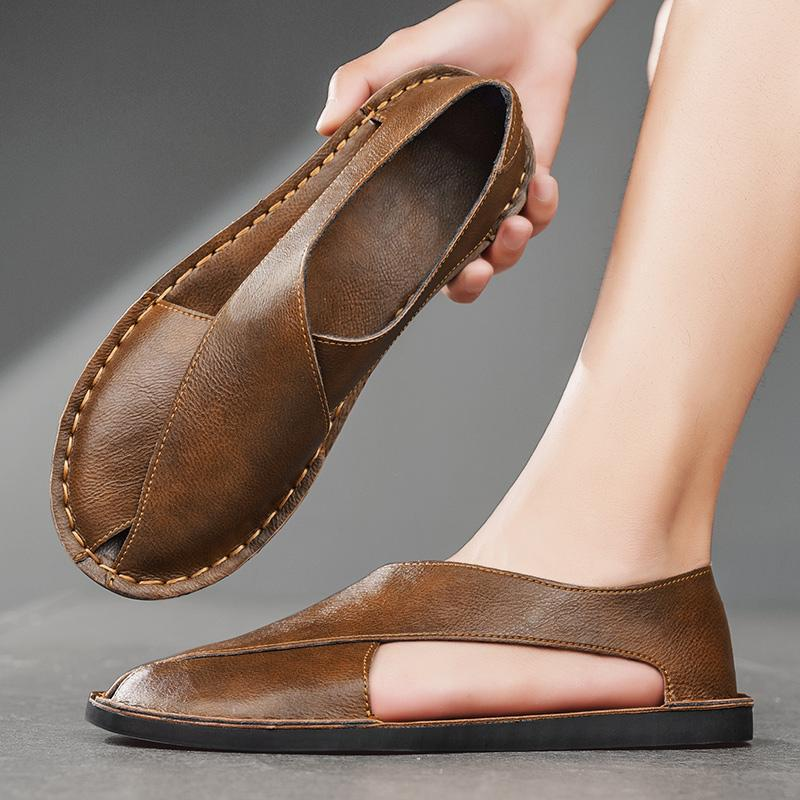 Hommes - Sandales - Cuir - Confortables et élégantes pour un usage quotidien - Chaussures tendance