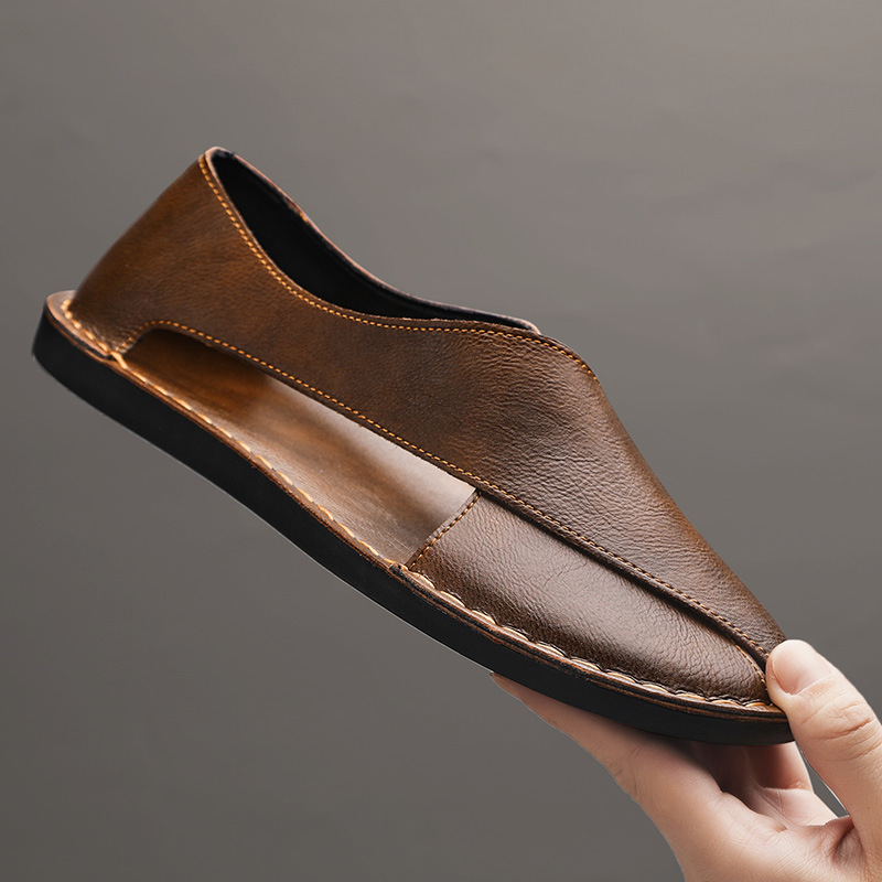 Hommes - Sandales - Cuir - Confortables et élégantes pour un usage quotidien - Chaussures tendance