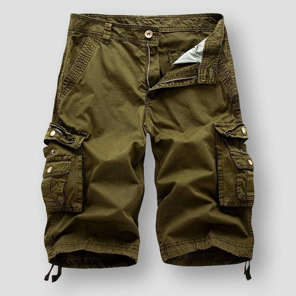 Homme - Pantalon cargo court - Coton Style Trail Blazer confortable - Idéal pour les aventures en plein air
