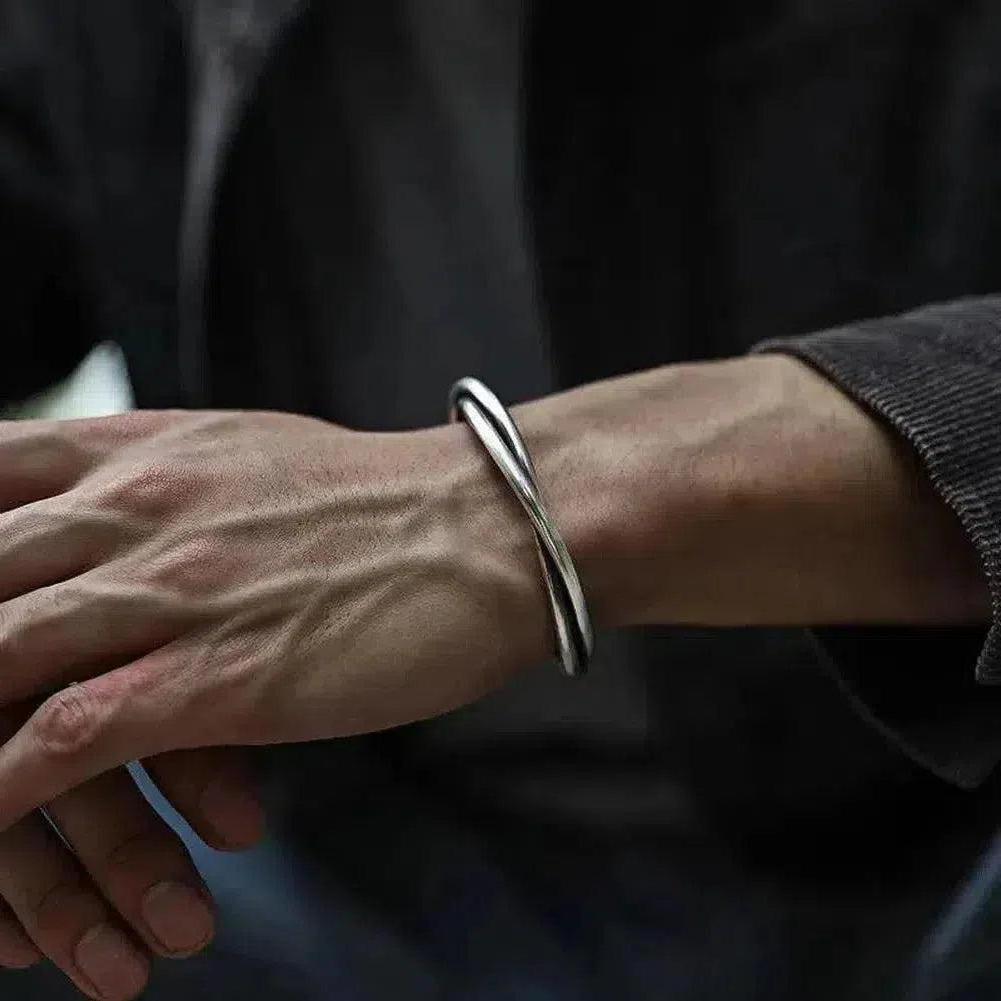 Homme - Bracelet en cuir tressé - Élégant et durable - Accessoire tendance