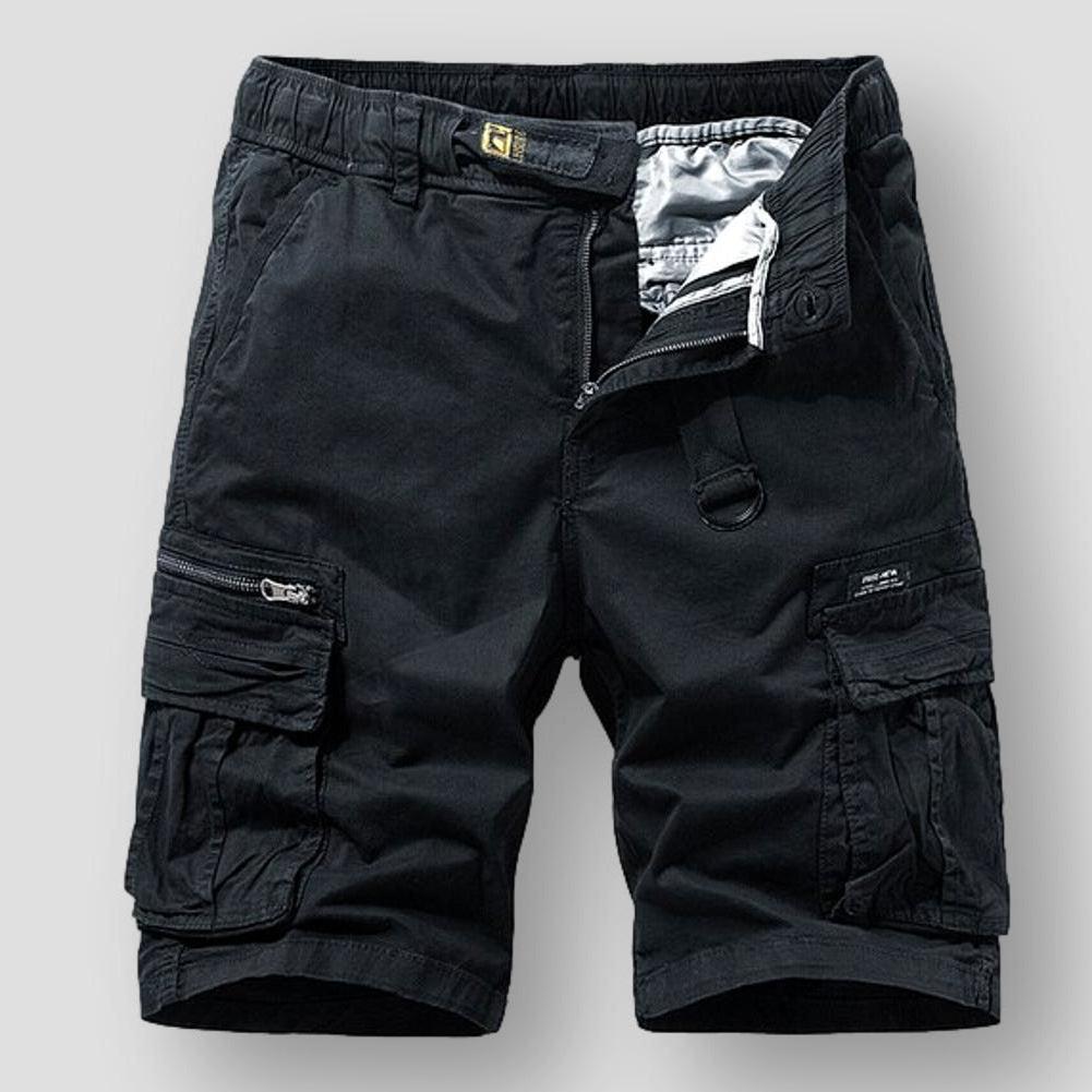 Hommes - Short cargo classique - Tissu en coton résistant - Design utilitaire élégant pour un confort quotidien