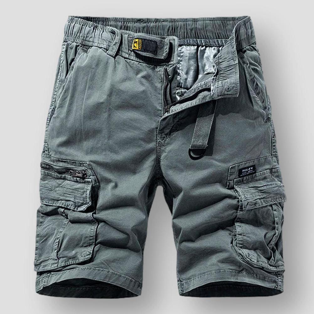 Hommes - Short cargo classique - Tissu en coton résistant - Design utilitaire élégant pour un confort quotidien
